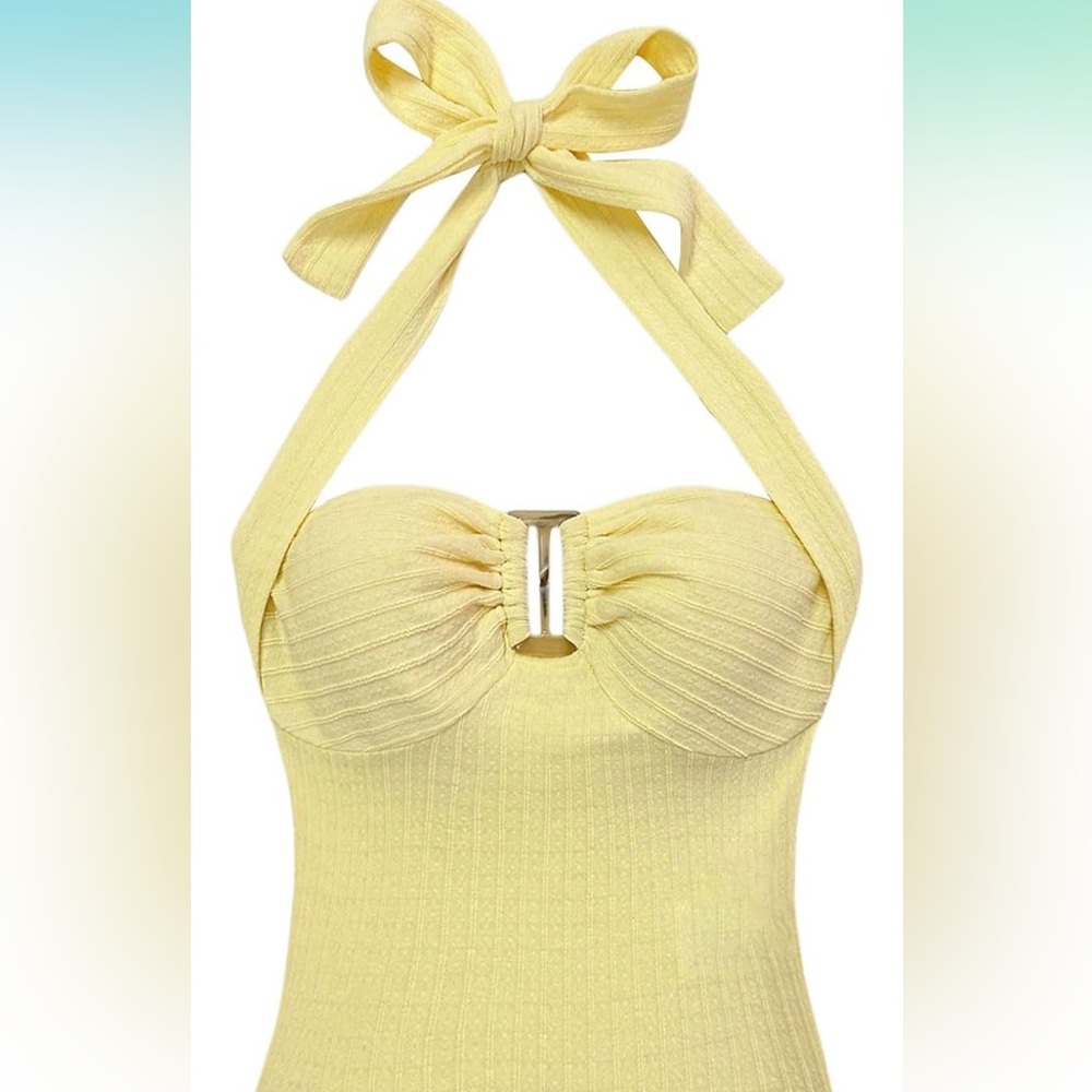 Yellow Halter Top